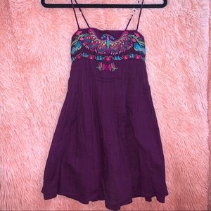 Free People Embroidered Flower Dress